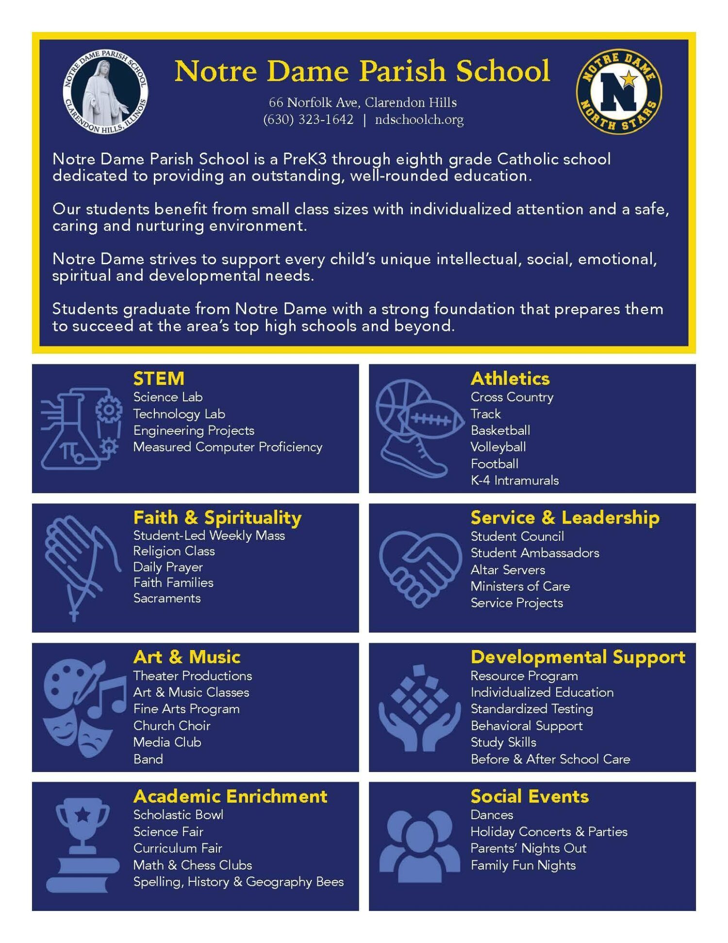 Highlights & Traditions – Notre Dame School